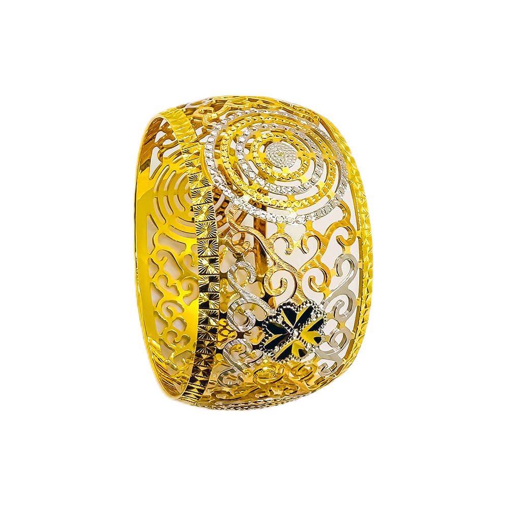 3C Circle Flower Bangle