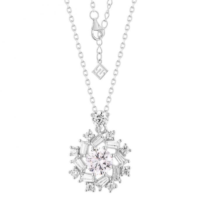 “Celestial Crown” Diamond Pendant Necklace