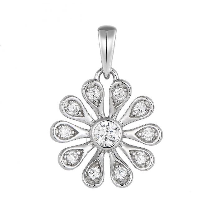 Diamond Daisy Pendant