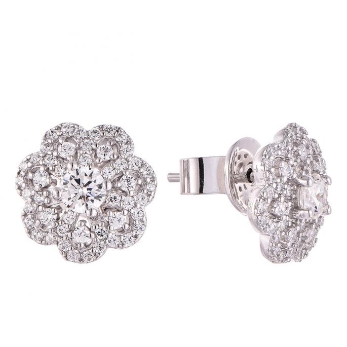 Flora of Light Diamond Earrings