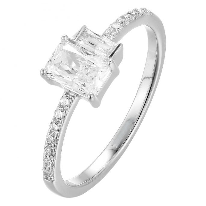 Modern Radiance Emerald-Cut Solitaire