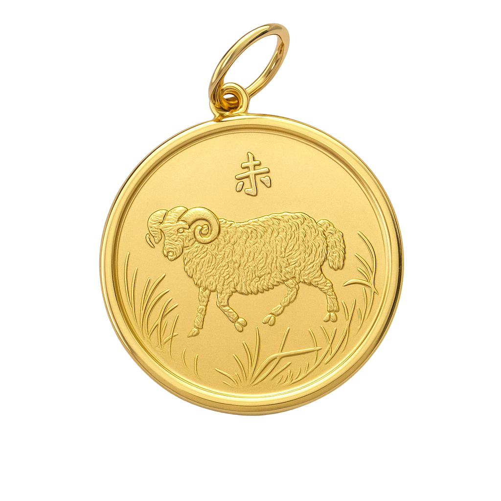 Serenity & Grace Goat Gold Pendant