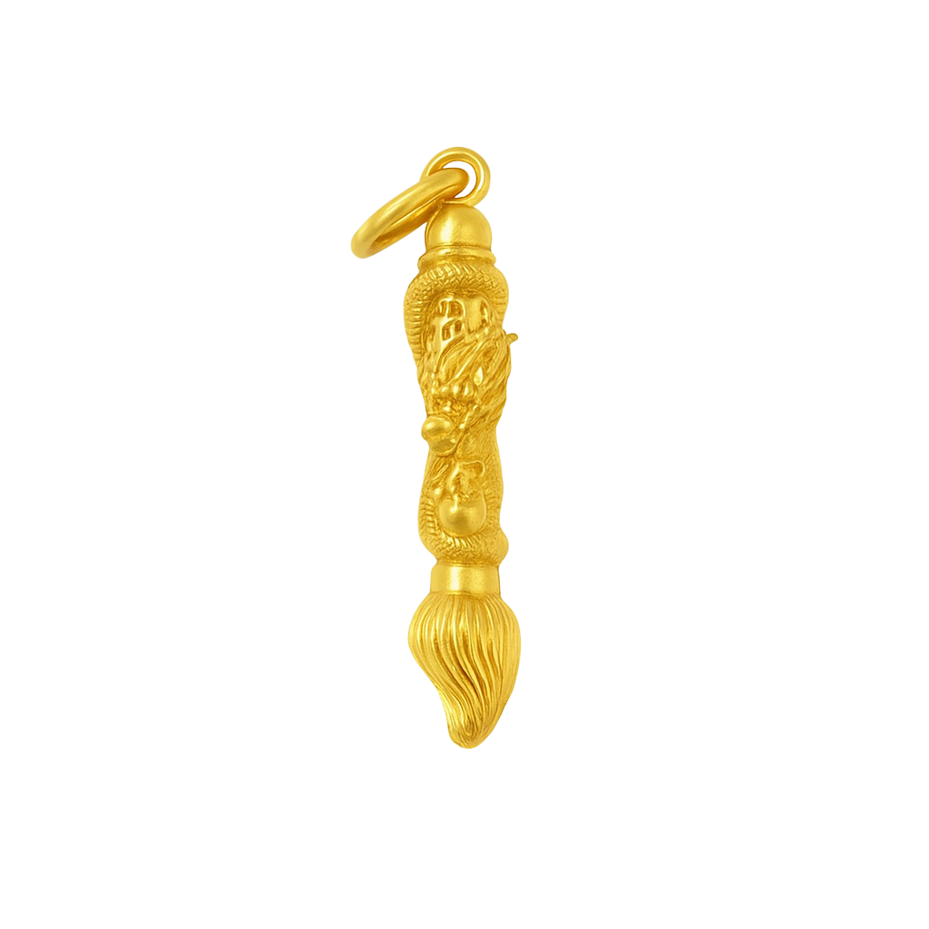 The Dragon Calligraphy Brush Pendant