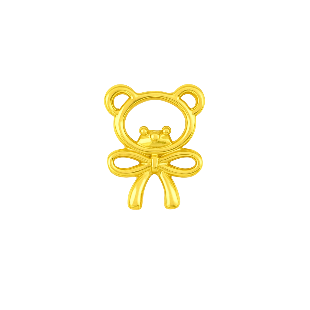 The Teddy Gold Earrings: Sweet Affection