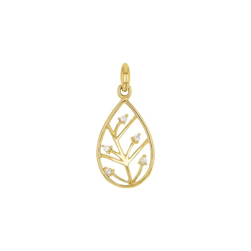 “Verdant Bloom” Leaf Pendant